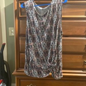 Abstract print tank top